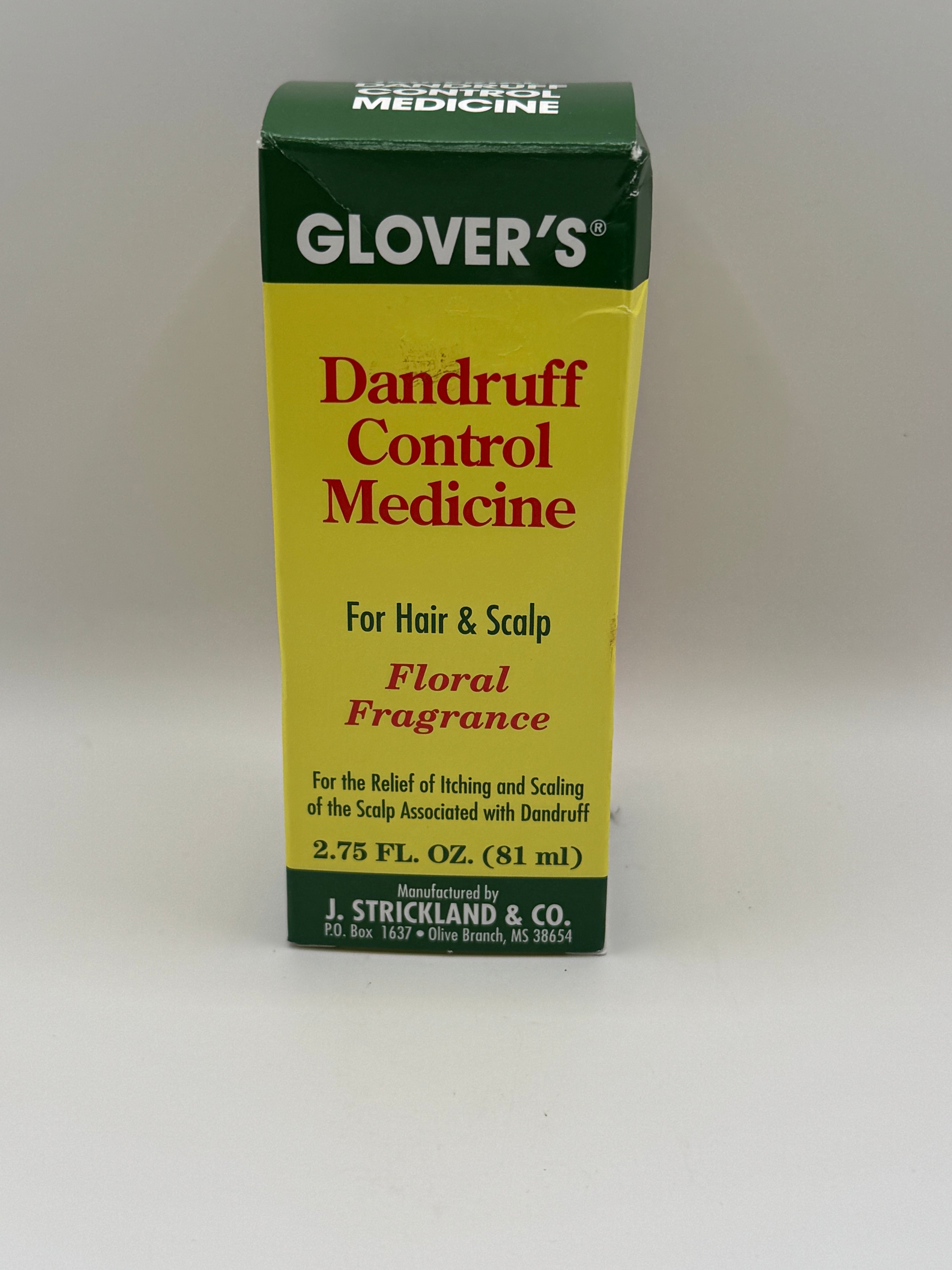 Glover’s® Dandruff Control Medicine – Floral Fragrance – 2.75oz (81ml)