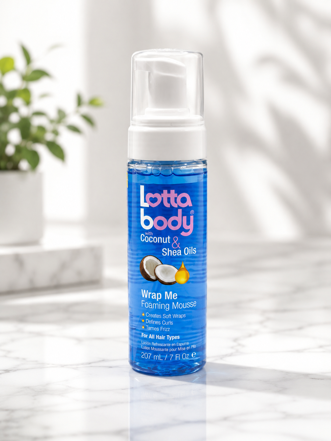 LottaBody Wrap Me Foaming Mousse with Coconut & Shea Oils – 7 oz