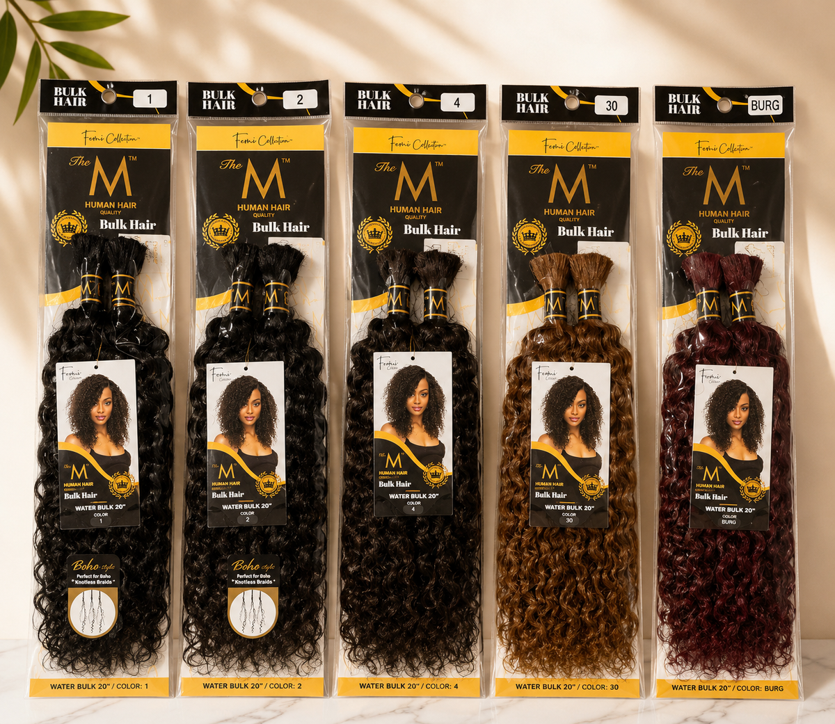 Femi Collection M Human Hair Quality Bulk Hair – Water Bulk 20"