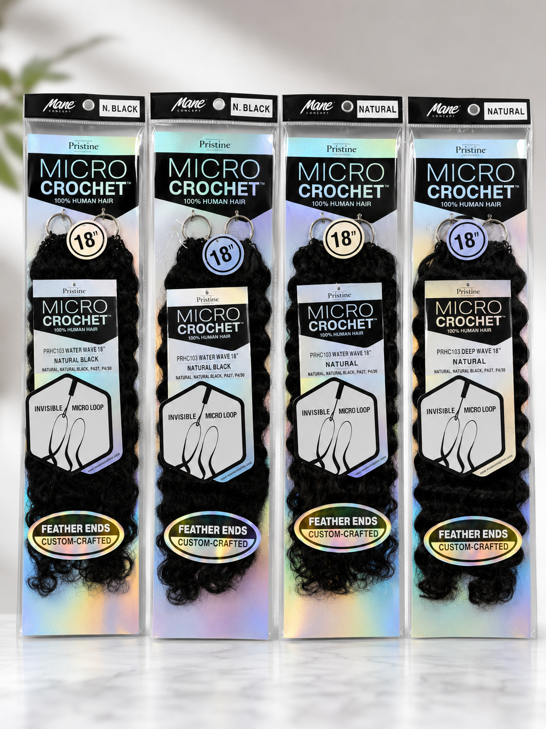 Mane Concept Pristine Micro Crochet 100% Human Hair – 18"