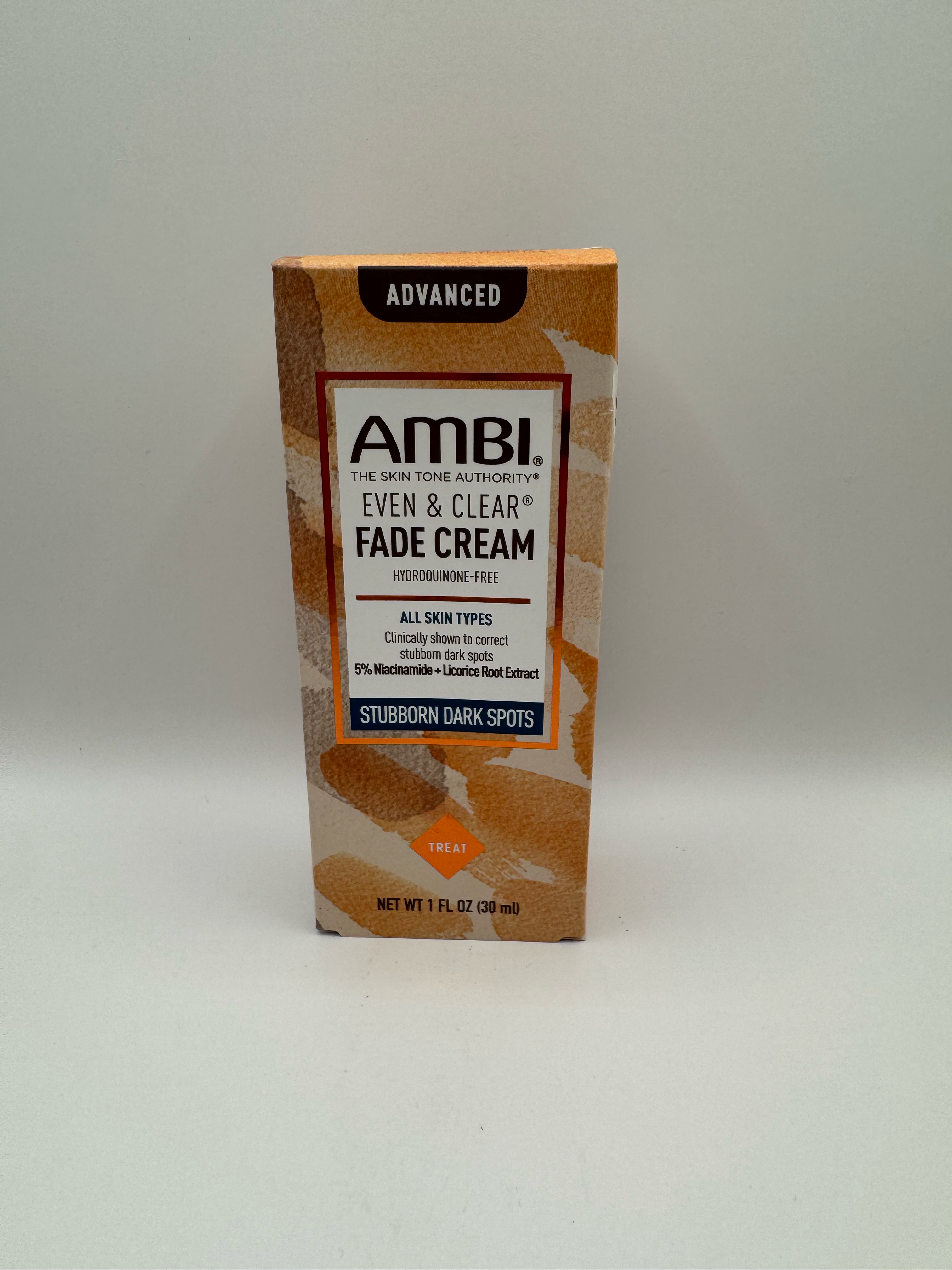 AMBI® Even &amp; Clear® Fade Cream – Stubborn Dark Spots – 1oz (30ml)