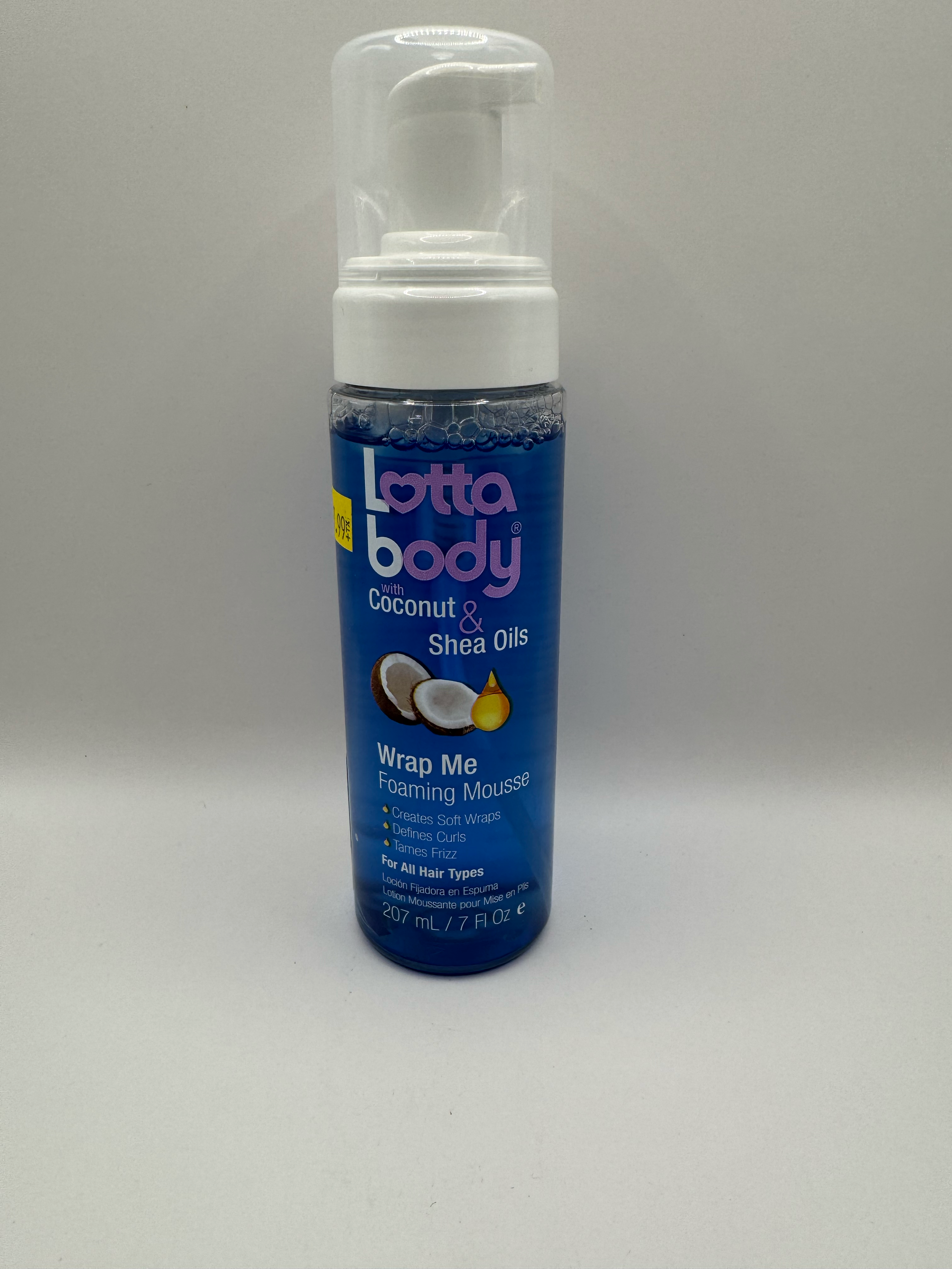 Lottabody® Wrap Me Foaming Mousse with Coconut &amp; Shea Oils – 7oz (207ml)