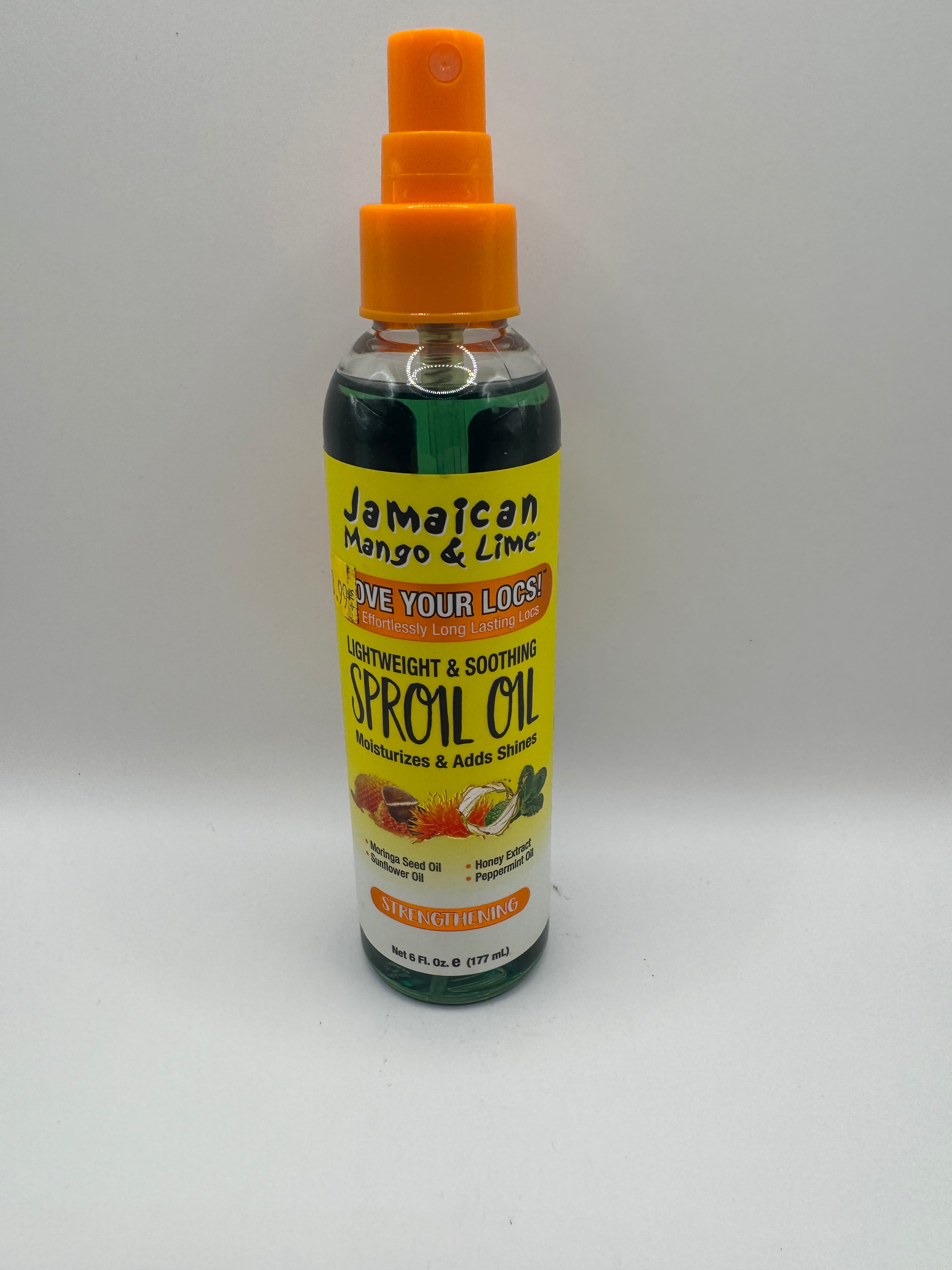 Jamaican Mango & Lime® Strengthening Locking Spray Oil – 6oz (177ml)