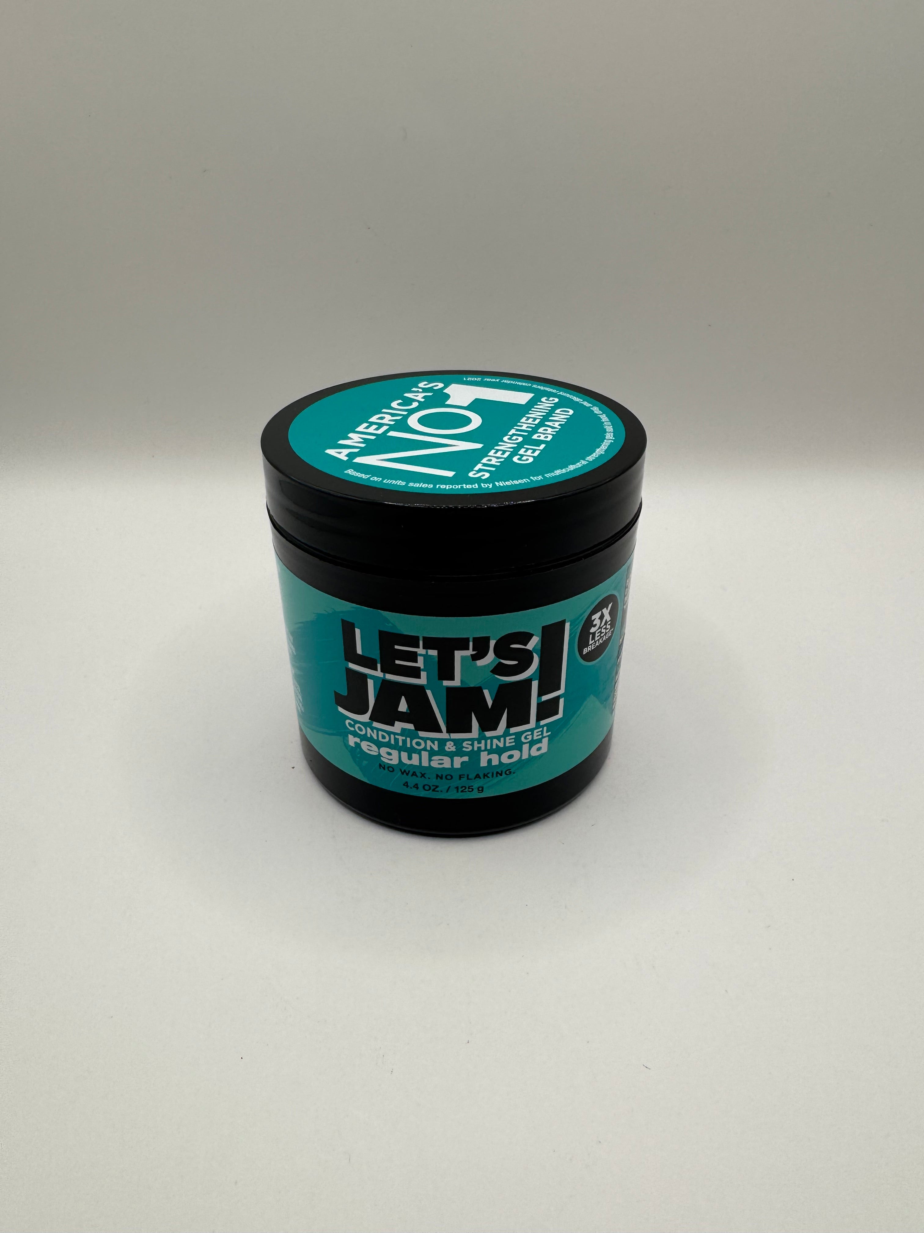 Let’s Jam® Condition & Shine Gel – Regular Hold – 4.4oz (125g/130ml)