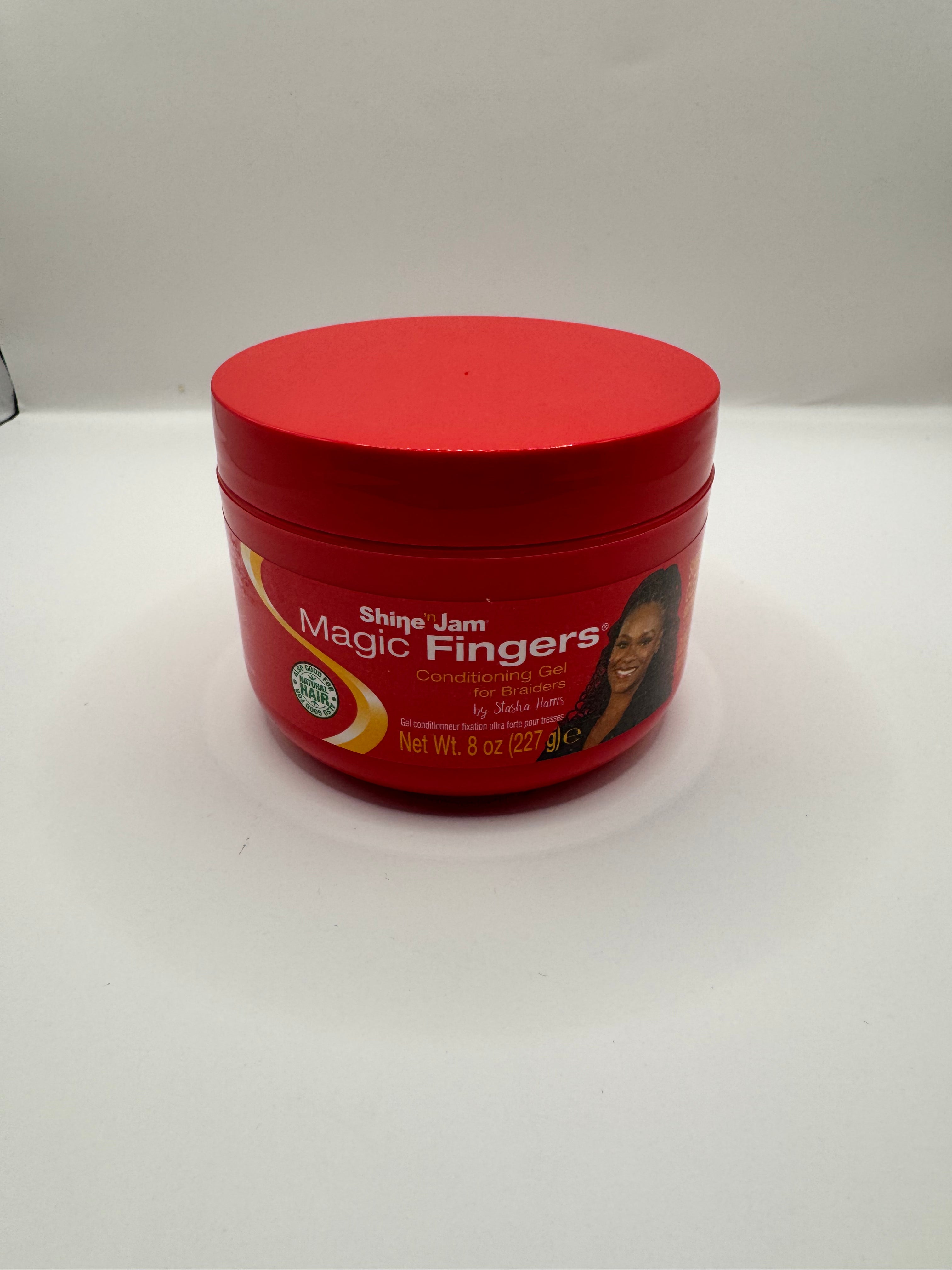 Shine 'n Jam Magic Fingers Conditioning Gel for Braiders (Red) – 8 oz