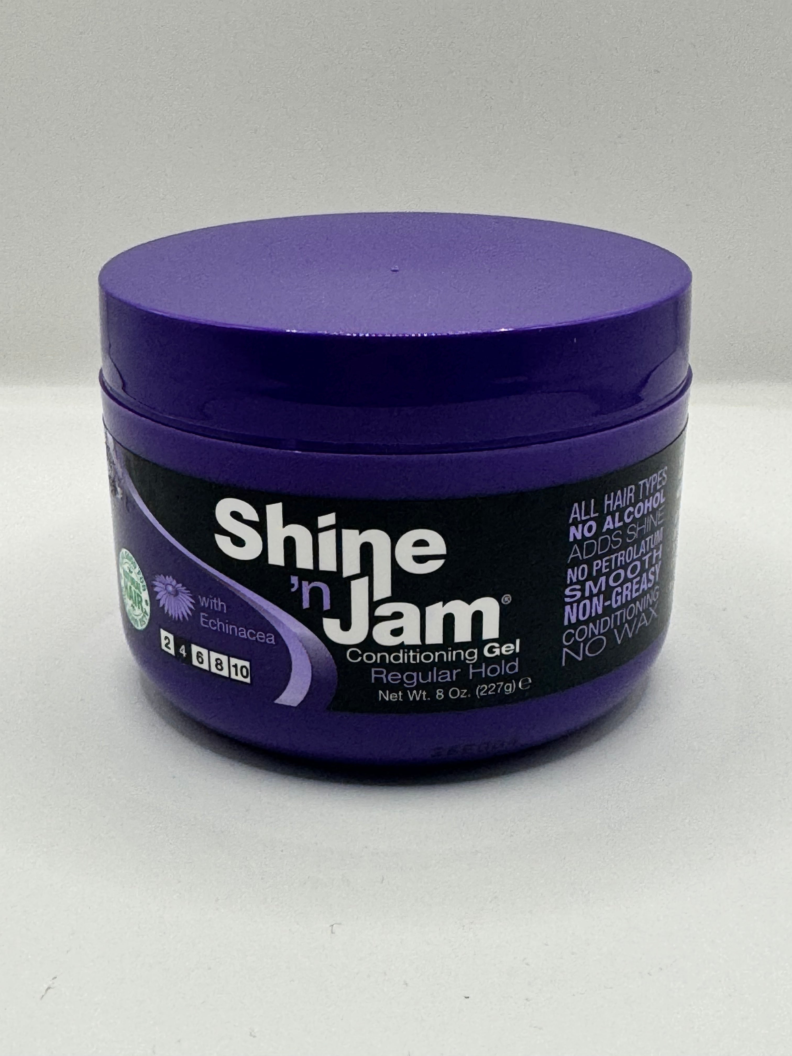 Shine 'n Jam Conditioning Gel Regular Hold (Purple) – 8 oz