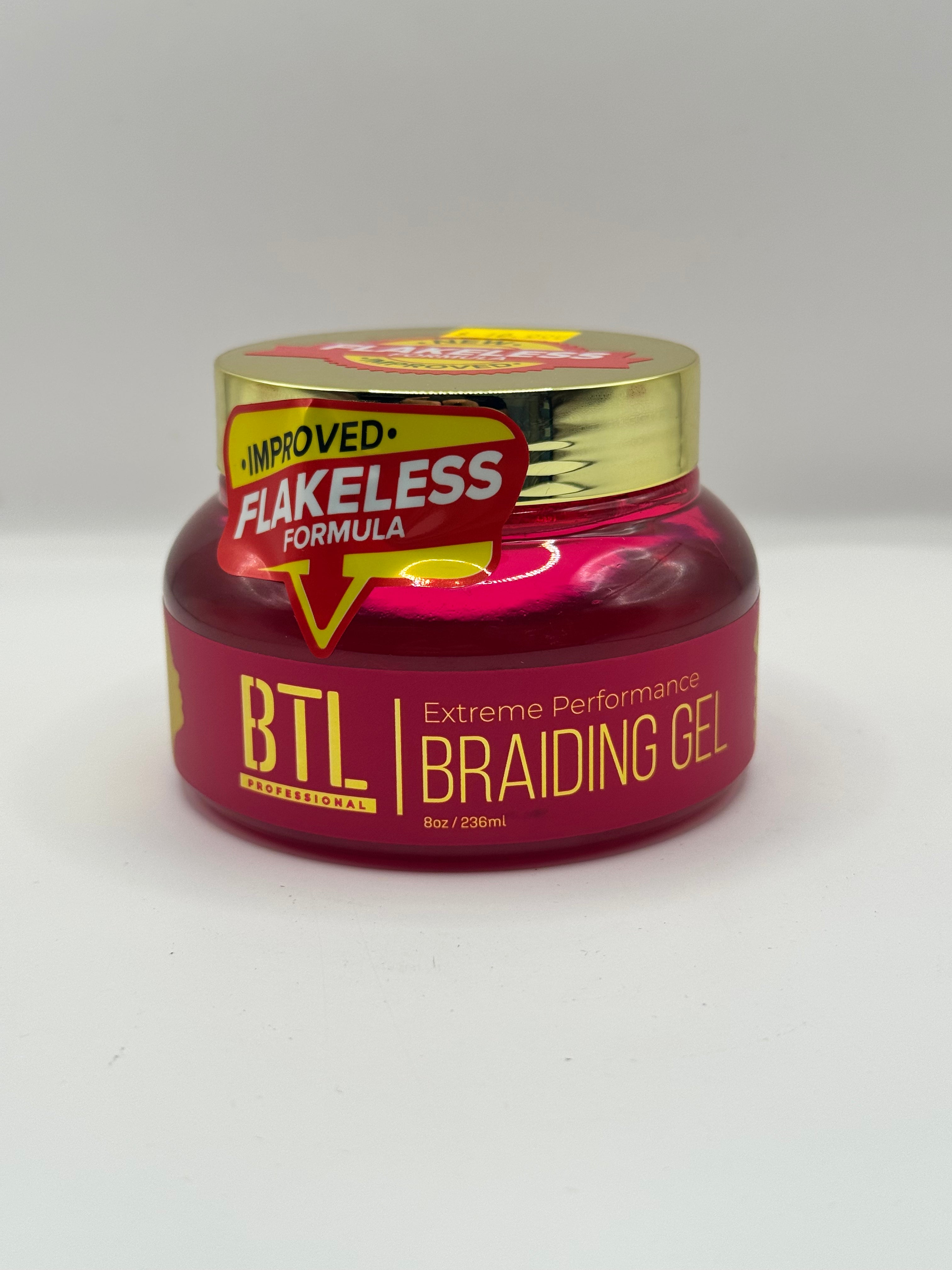 BTL Professional Extreme Performance Braiding Gel Pink (Level 5 Hold) – 8 oz